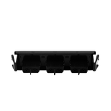 Placa acopladora de Fibra Óptica Quick-Pack, Con 3 Conectores SC Duplex (6 Fibras), Negro