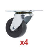 Kit de 4 Ruedas Locas para Racks y Gabinetes (Ver Compatibilidad).