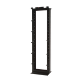 Rack de Dos Postes Estándar de 19", Numerado, Fabricado en Aluminio y 45 Unidades de Rack, Profundidad de 457mm, Color Negro