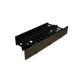 Organizador de Cable Horizontal RS3, Doble, Para Rack de 19in, 4in de profundidad, 2UR