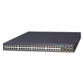 Switch Stack Administrable Capa 3 de 48 puertos 1Gbps + 4 puertos SFP 1Gbps Throughput 77 Mpps