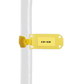 Paquete de 25 Marcadores de Identificación Autolaminados, de 33.3 x 76.2 mm, Uso Interior/Exterior, Color Amarillo