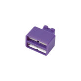 Clip de Puente, Para Uso con Regletas S66, de 1 par, Color Violeta