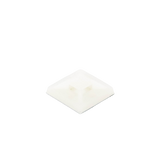 Montaje-Sujetador Adhesivo STRONGHOLD de 4 Vías de 1" x 1" x 1/4", Color Natural, Nylon 6.6 Retardante de Llamas V-2, Paquete de 100pz