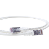 Patch Cord "Skinny" Cat6A Blindado S/FTP, 5ft, Diámetro Reducido 28 AWG, Color Blanco