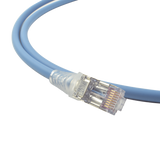 Patch Cord "Skinny" Cat6A Blindado S/FTP, 5ft, Diámetro Reducido 28 AWG, Color Azul