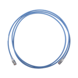 Patch Cord "Skinny" Cat6A Blindado S/FTP, 7ft, Diámetro Reducido 28 AWG, Color Azul