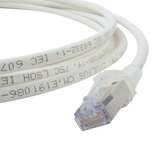Patch Cord "Skinny" Cat6A Blindado S/FTP, 10ft, Diámetro Reducido 28 AWG, Color Blanco
