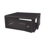 Gabinete de Montaje en Pared, Con Puerta de Cristal, Cuerpo Fijo con Rack, de 19in, 4UR, Color Negro