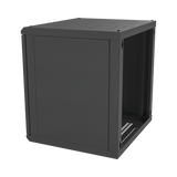 Gabinete para Montaje en Pared Cuerpo Fijo, con 12 Unidades de Rack, de 19in, Puerta de Cristal Templado, Fabricado en Acero