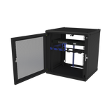 Gabinete de Pared Fijo, Puerta Perforada, Rack 19in, de 12 Unidades de Rack