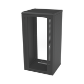Gabinete para Montaje en Pared, Puerta de Cristal Templado, Cuerpo Fijo con Rack 19" de 24 Unidades