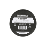 Cinta Eléctrica STRONGHOLD para Aislar, de PVC, Uso General Reparación y Mantenimiento, Grosor de 0.18mm (7 mil), Ancho de 19mm, y 18m de Largo, Color Negro