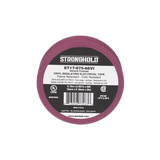Cinta Eléctrica STRONGHOLD para Aislar, de PVC, Uso General Reparación y Mantenimiento, Grosor de 0.18mm (7 mil), Ancho de 19mm, y 20.12m de Largo, Color Violeta