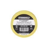 Cinta Eléctrica STRONGHOLD para Aislar, de PVC, Uso General Reparación y Mantenimiento, Grosor de 0.18mm (7 mil), Ancho de 19mm, y 20.12m de Largo, Color Amarillo