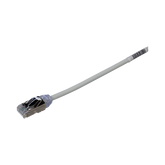 Patch Cord Cat6A, Diametro Reducido 28 AWG, Blindado S/FTP, CM/LS0H, 1 m, Color Gris