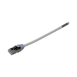 Patch Cord Cat6A, Diametro Reducido 28 AWG, Blindado S/FTP, CM/LS0H, 1 m, Color Gris