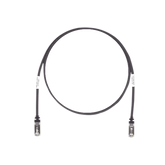 Patch Cord Cat6A, Blindado S/FTP, CM/LS0H, 10ft, Color Negro