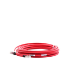 Patch Cord Cat6A, Blindado S/FTP, CM/LS0H, 25ft, Color Rojo
