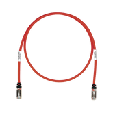 Patch Cord Cat6A, Blindado S/FTP, CM/LS0H, 25ft, Color Rojo
