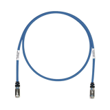 Patch Cord Cat6A, Blindado S/FTP, CM/LS0H, 30 ft, Color Azul