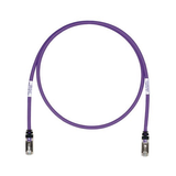 Patch Cord Cat6A, Blindado S/FTP, CM/LS0H, 5ft, Color Violeta