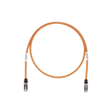 Patch Cord Cat6A, Blindado S/FTP, CM/LS0H, 7ft, Color Naranja