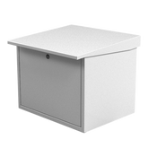 Gabinete para resguardo de baterías (hasta dos baterías PL110D12). Lámina Galvanizada.