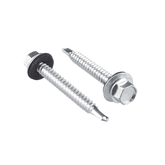 Tornillo - Pija cabeza hexagonal con rondana y punta de broca #14 x 1-1/2", 50 piezas.