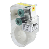 Casete de Etiquetas de Poliéster de Cinta Continua, Color Negro sobre Transparente, Uso Interior/Exterior Resistente a Rayos UV, 12.7 mm de Ancho x 7.6 metros de Largo