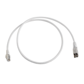 Patch Cord TERA Cat6A 1/10G Ethernet, de 4 pares y conector modular, LS0H, Color Marfil, 1m