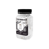 Bote con 100 Piezas de Plug Modular RJ45 Cat6 sin blindaje, chapado de oro a 30 micras para durabilidad extrema