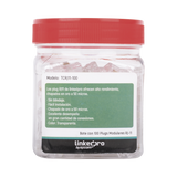 Bote con 100 piezas de plug modular tipo RJ11 de 4 contactos chapado de oro a 50 micras