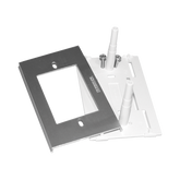 Soporte y tapa universal color aluminio de PVC auto extinguible, para canaleta TEK100A y minicolumna THMICG