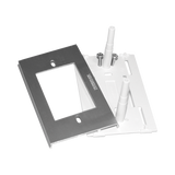 Soporte y tapa universal color aluminio de PVC auto extinguible, para canaleta TEK100A y minicolumna THMICG