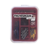 Kit para Sistemas de Fijación en Concreto, Taquetes con doble expansión y guía incluida para fácil instalación (104 piezas)