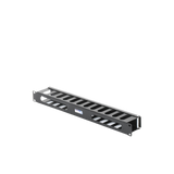 Organizador de cables horizontal de 19", 1UR