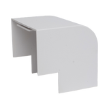 Esquinero Exterior Color Blanco de PVC Auto Axtinguible, Para Canaleta TMK-4577 (5510-02001)