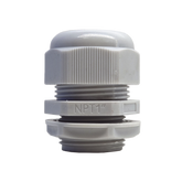 Conector Plástico Blanco Tipo Glándula para Rosca NPT 1"