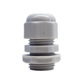 Conector Plástico Blanco Tipo Glándula para Rosca NPT 1/2"