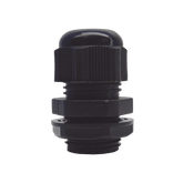 Conector Plástico Negro Tipo Glándula para Rosca NPT 1/2"