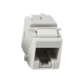 Jack UltraMAX Cat6, UTP, Tipo Keystone, Color Blanco, Punch Down