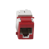 Jack UltraMAX Cat6, UTP, Tipo Keystone, Color Rojo, Punch Down