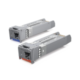 UFiber Módulo SFP+, transceptor MiniGibic MonoModo 10 Gbps, distancia 10 km, un conector LC. Incluye 2 piezas