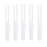 Paquete de 5 Access Point UniFi doble banda para exterior, antenas desmontables 360° , 802.11ac MIMO 2X2, hasta 100 usuarios por equipo. 802.3af, Sin PoE´s