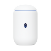 UniFi Dream Router con WiFi 6, 4 puertos LAN Gigabit de los cuales 2 son POE 802.3af. Aplicaciones UniFi Network, Protect y Access pre-instaladas. Pantalla LCD