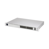 UniFi Switch USW-Pro-24, Capa 3 de 24 puertos Gigabit RJ-45 + 2 puertos 1/10G SFP+, pantalla informativa
