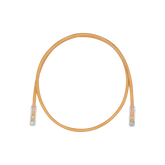 Cable de Parcheo, UTP Cat5e, Diámetro Reducido (28AWG), Color Naranja, 1 ft