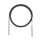 Cable de Parcheo TX6, UTP Cat6, Diámetro Reducido (28AWG), Color Negro, 10ft