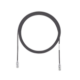 Cable de Parcheo TX6, UTP Cat6, Diámetro Reducido (28AWG), Color Negro, 15 ft